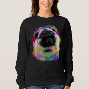 Sudadera Colorido Perro Artístico Pitbull Terrier Puppy Spl
