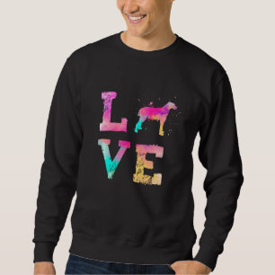Sudadera Colorido perro lobo irlandés amor-R papá mamá