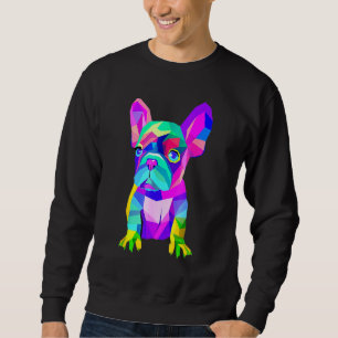 Sudadera Colorido perro toro francés papá mamá Chica