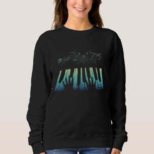 Sudadera Colorido Piano Note Músico Pianista