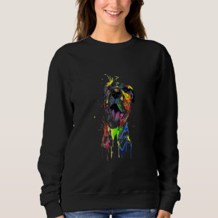 Sudadera Colorido Pit Bull Terrier Dog Love R Dad Mom Boy G
