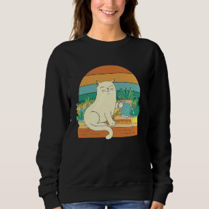 Sudadera Colorido Plan de riego de gatos realistas para gat