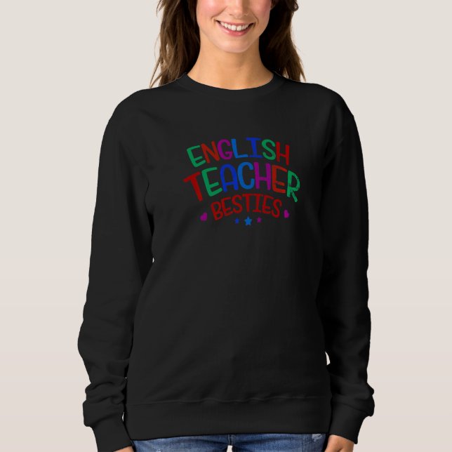 Sudadera Colorido profesor de inglés Bestie (Anverso)
