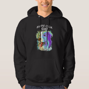 Sudadera Colorido retrato pop borde perro negro padre