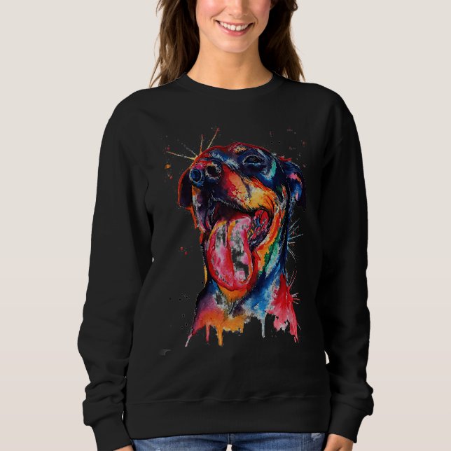 Sudadera Colorido Rottweiler Dog Love R Dad Mom (Anverso)
