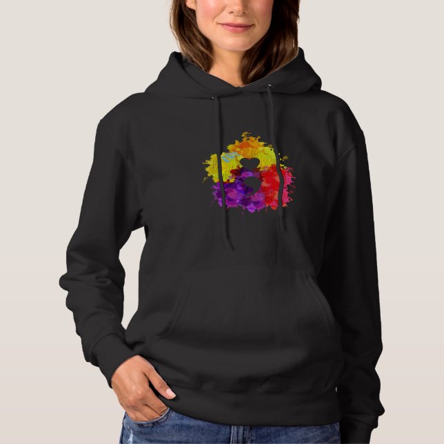 Sudadera Colorido Semicolón de sensibilización sobre salud  (Anverso)