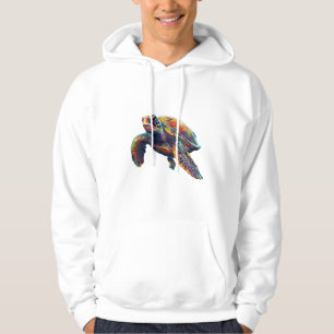 Sudadera Colorido sueño de tortuga marina submarina hermosa