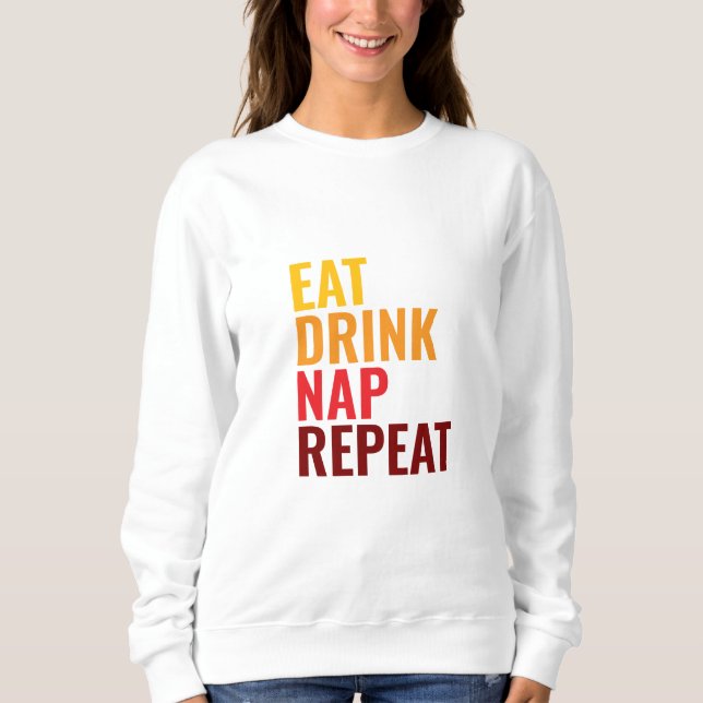 Sudadera colorido vibrante y único clásico femenino (Anverso)