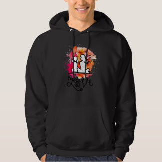 Sudadera coloridos amantes de la carne de perro y el canich