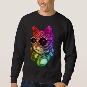 Sudadera Coloridos auriculares de gato Raver Animal
