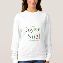 Sudadera Coloridos Navidades franceses de Joyeux Noel