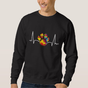 Sudadera Coloridos Paw Heartbeat Animales de amor