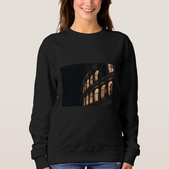 Sudadera coloseo, roma, italia, viaje, europa, (Anverso)