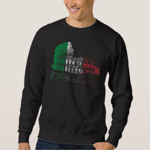 Sudadera Colosseo Roma Orgullo de la Bandera Italiana