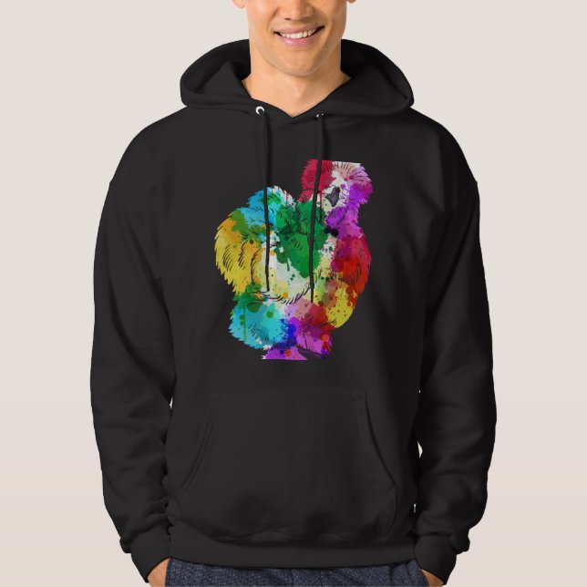 Sudadera Colourful Silk Chicken Fan Animal (Anverso)