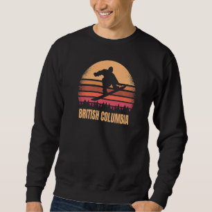 Sudadera Columbia Británica Canadá Snowboarding Vinta al ai