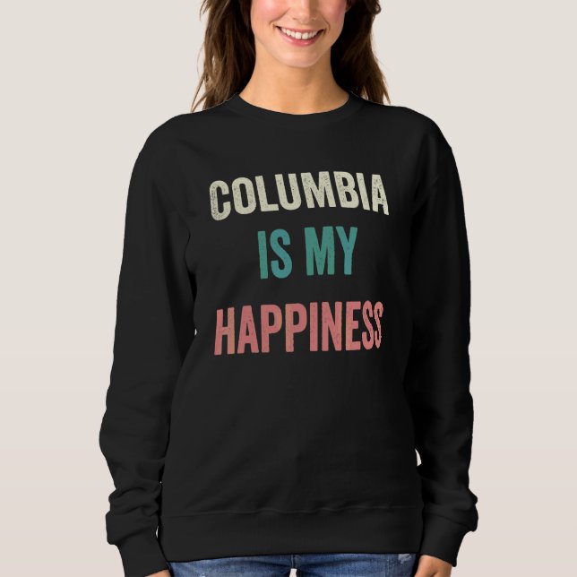 Sudadera Columbia Es Mi Felicidad (Anverso)