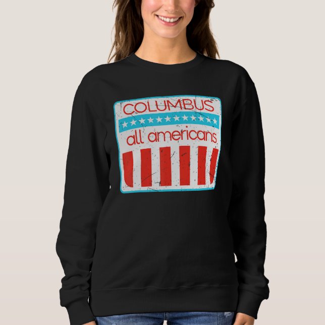 Sudadera Columbus All Americans Retro 4th Of July 1 (Anverso)