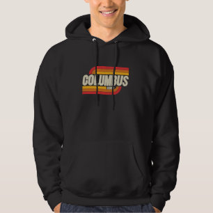 Sudadera Columbus GA City Recuerdo gráfico de época