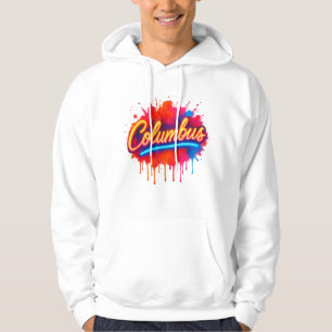Sudadera Columbus Neon Street Art Splash