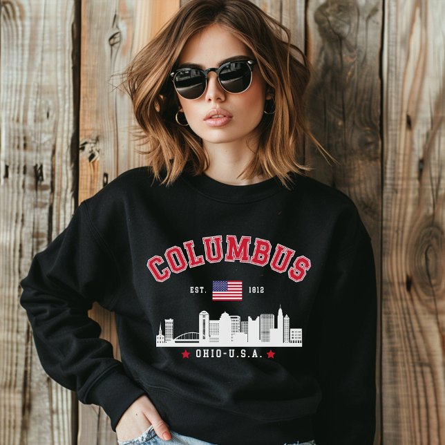 Sudadera Columbus Ohio Skyline Graphic (Subido por el creador)