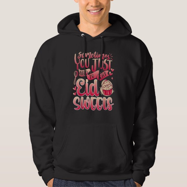 Sudadera Coma Dulces Eid Mubarak Para Las Chicas Musulmanes (Anverso)