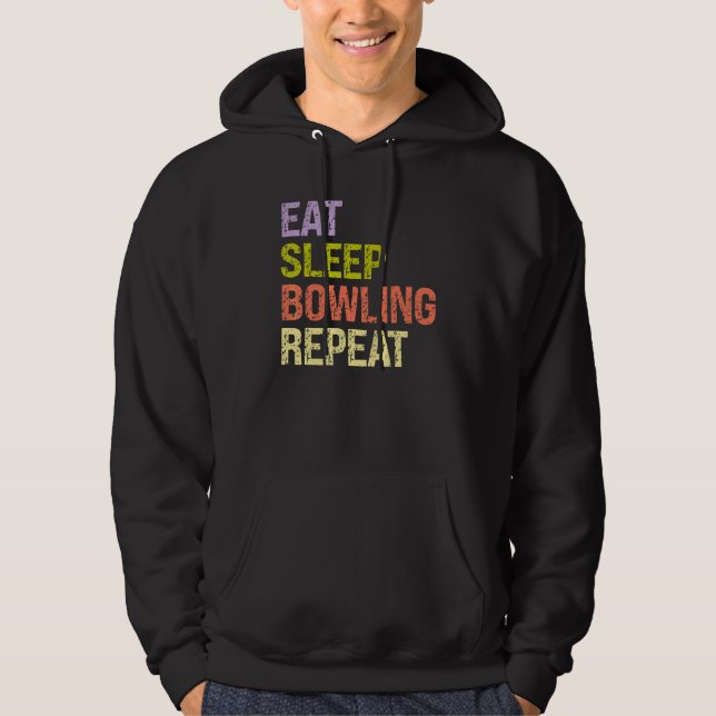 Sudadera Coma el entrenador del Bowling de repetición del B (Anverso)
