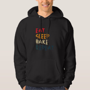 Sudadera Coma el pan de sueño hormigón de cocina repetida D