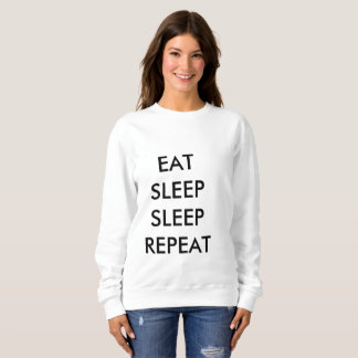 Sudadera coma la camiseta de la mujer de la repetición del