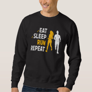 Sudadera Coma La Ejecución Del Sueño Repita Para Un Cardio