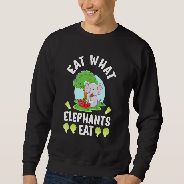 Sudadera Coma lo que comen los elefantes (Anverso)