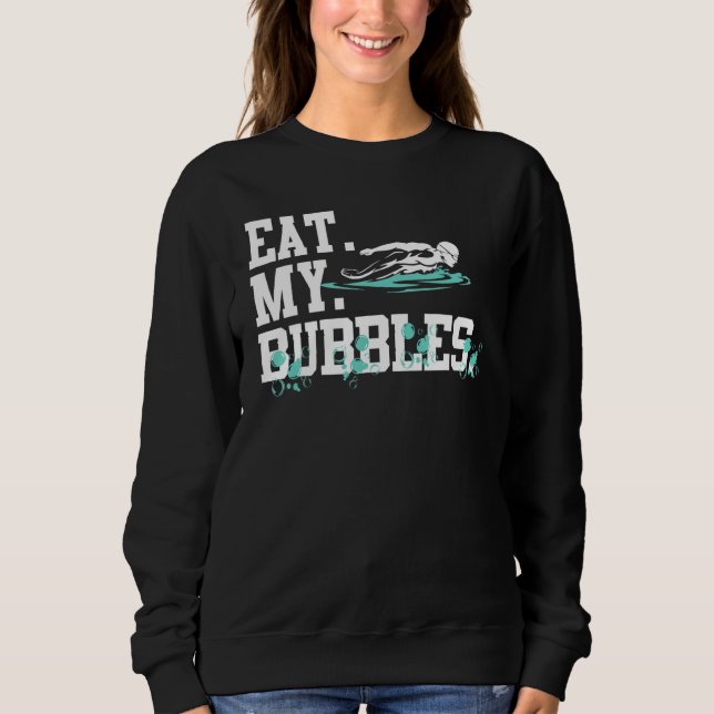 Sudadera Coma Mis Burbujas Swimmer Equipo Swimmer Para Homb (Anverso)