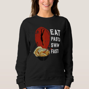 Sudadera Coma Pasta Natación Fasta Nadador Natación Deporte