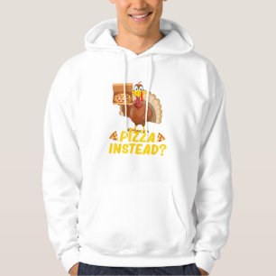 Sudadera Coma pizza en lugar de pavo en Acción de Gracias