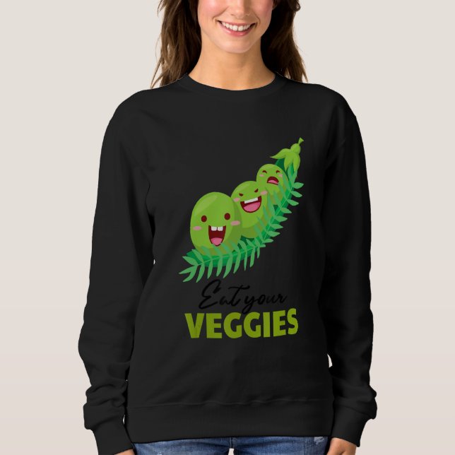 Sudadera Coma tus verduras Edamame Vegetable Organic F (Anverso)