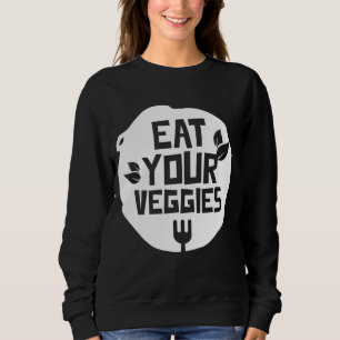 Sudadera Coma tus verduras Vegetales Jardín Plan vegetarian