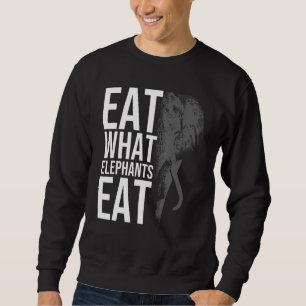 Sudadera Coman Lo Que Los Elefantes Comen Para Los Hombres 