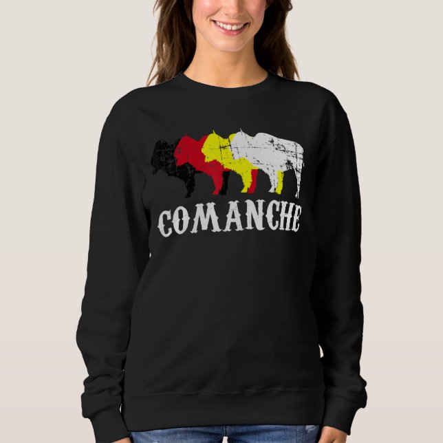 Sudadera Comanche People Native American Indian Medicine Wh (Anverso)