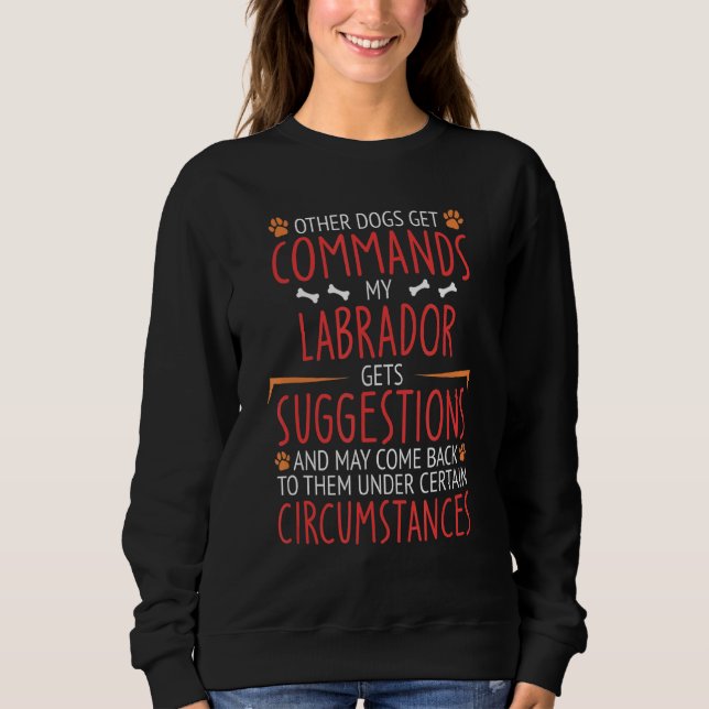 Sudadera Comandos de Labrador (Anverso)