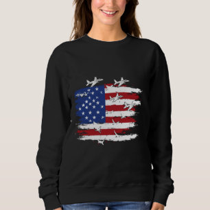 Sudadera Combatiente de la bandera estadounidense retoma ej