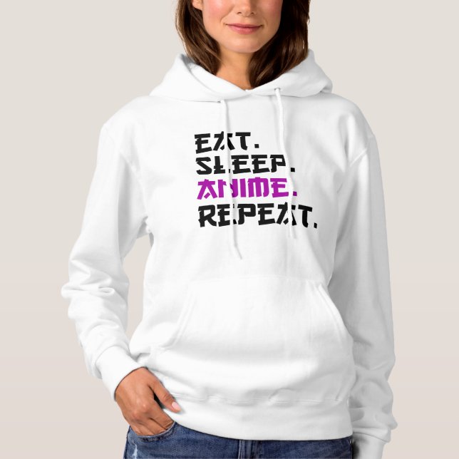 Sudadera Come Anime Duerme Repite   (Anverso)