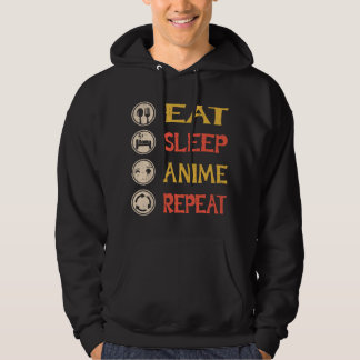 Sudadera Come Anime Duerme Repite Regalo de Anime T