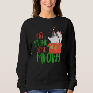 Sudadera Come Bebe Y Sé Meowy Navidad Familiar Gatos Gatito