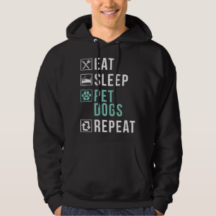 Sudadera Come Dormir Acariciar Perros Repetir Amante de Per