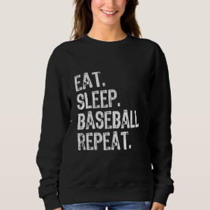 Sudadera Come Dormir Béisbol Genial Jugador Aficionado Entr