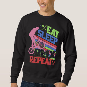 Sudadera Come Dormir BMX Repetir Jinete de BMX Bicicleta M