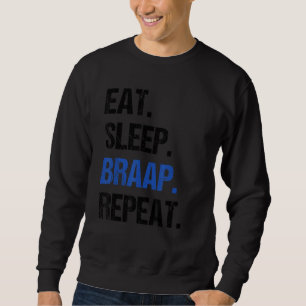 Sudadera Come Dormir Braap Repetir  Moto de Cross Motocross
