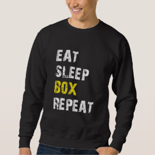 Sudadera Come Dormir Caja Repetir Boxeo Ropas de Boxeador