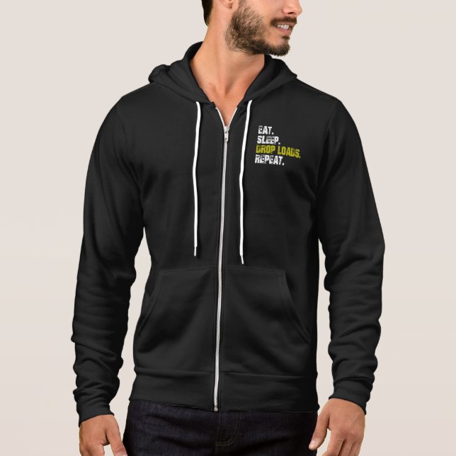 Sudadera Come dormir Carga Repetir Vida de Camión    (Anverso)