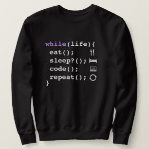 Sudadera Come Dormir Codificar Repetir – Programador Mínimo